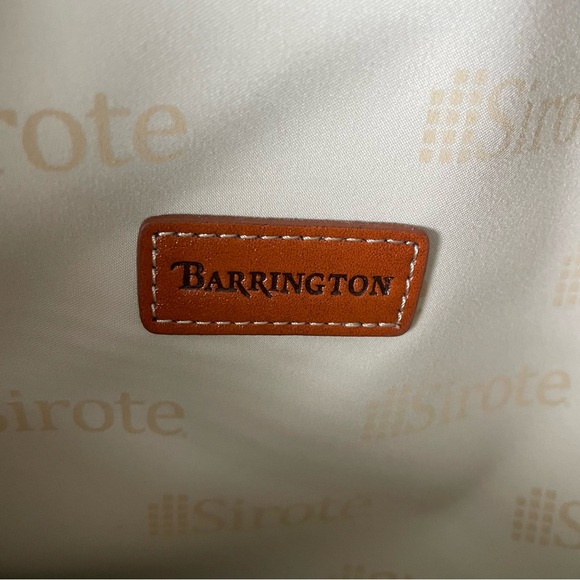 NWOT Barrington Soft Brown Leather Accordion Branded Laptop Sleeve Work Files - Picture 9 of 9
